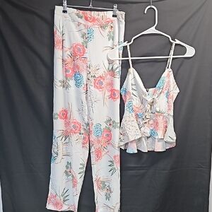 AGQT Floral Two-Piece Set sz S